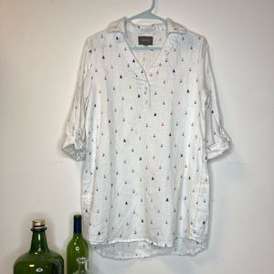 Nautical Beachwear Tunic For Cynthia Sm